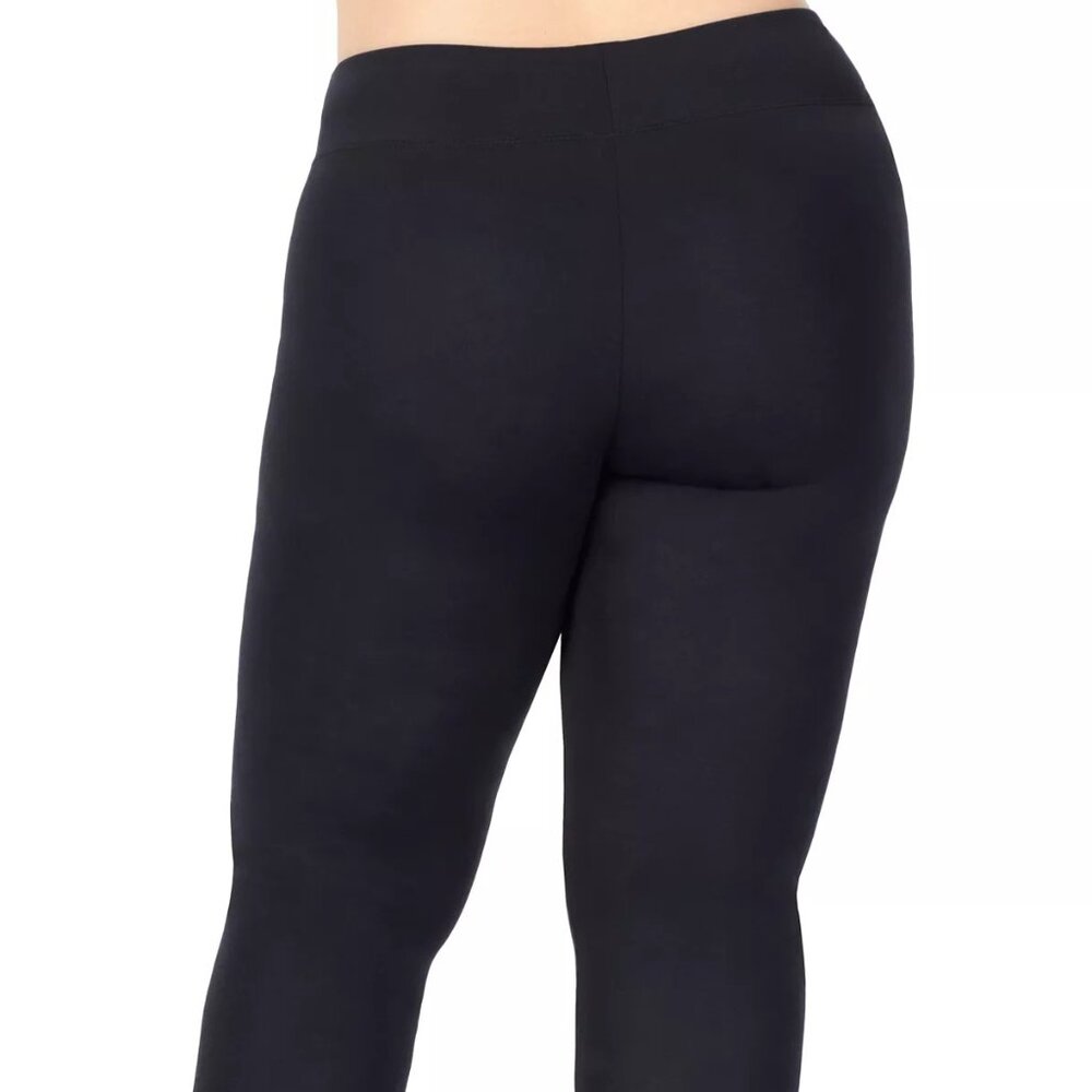 #1478 Cuddl Duds Plus Size Softwear with Stretch High-Waist Leggings - Charcoal - Picture 5 of 9